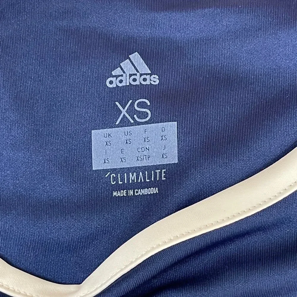 ADIDAS Navy Blue Climalite T-Shirt‎